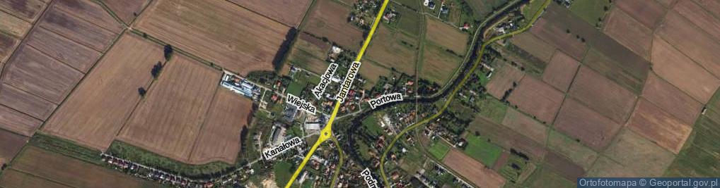 Zdjęcie satelitarne Rzeczna ul.